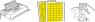 PVC Etikett, (L x B) 20 x 5 mm, gelb, Trägerkarte mit 88 Stk