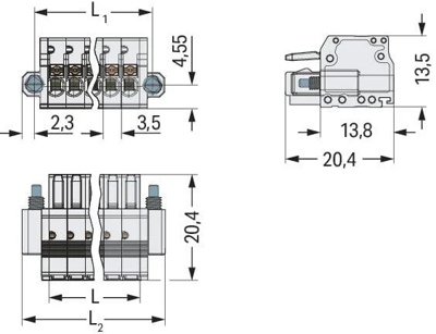 2734-102/107-000 WAGO Steckverbindersysteme Bild 2