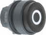 Drucktaster, unbeleuchtet, tastend, Bund rund, schwarz, Frontring schwarz, Einbau-Ø 22 mm, ZB5AL232