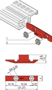 24560-166 SCHROFF Gehäusezubehör