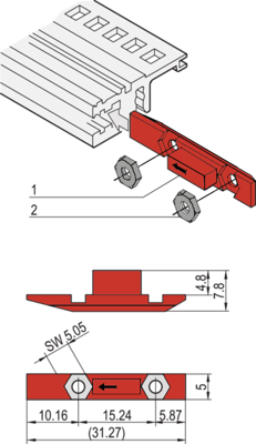 24560-165 SCHROFF Gehäusezubehör