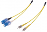 LWL-Duplex-Patchkabel, SC auf 2x ST, 2 m, G657A1, Singlemode 9/125 µm