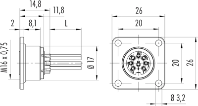 09 0112 320 04 binder Sensor-Aktor Kabel Bild 2