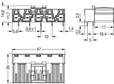 770-895/011-000/080-000 WAGO Gerätesteckverbinder Bild 2