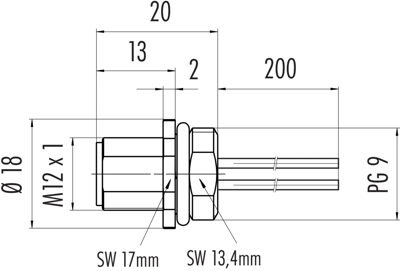 09 3431 433 04 binder Sensor-Actuator Cables Image 2