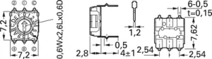 S-7050EMC Nidec Copal Schiebeschalter und Kodierschalter