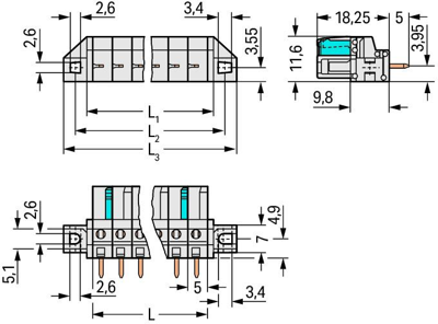 722-133/031-000 WAGO PCB Connection Systems Image 2