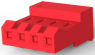 Buchsengehäuse, 4-polig, RM 3.96 mm, gerade, rot, 3-640428-4