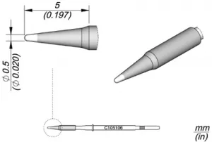 C105106 JBC Lötspitzen, Entlötspitzen und Heißluftdüsen