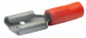 Isolierte Flachsteckhülse, 2,8 x 0,8 mm, 0,5 bis 1,0 mm², AWG 20 bis 18, Messing, verzinnt, rot, 8201A