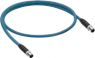Sensor-Aktor Kabel, M12-Kabelstecker, gerade auf M12-Kabelstecker, gerade, 4-polig, 10 m, TPE, blau, 20218