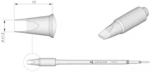 C470014 JBC Lötspitzen, Entlötspitzen und Heißluftdüsen