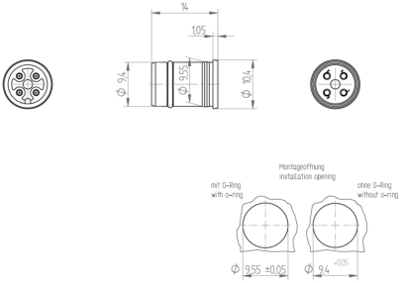 26962 Lumberg Automation Sensor-Aktor Rundsteckverbinder