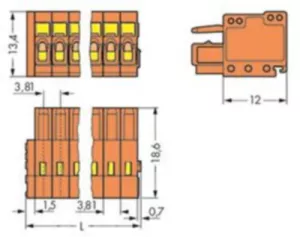 734-204 WAGO PCB Connection Systems