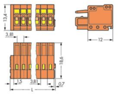 734-204 WAGO PCB Connection Systems Image 1