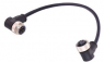 Sensor-Aktor Kabel, 7/8"-Kabelstecker, abgewinkelt auf 7/8"-Kabeldose, abgewinkelt, 4-polig, 1.5 m, PUR, schwarz, 21349899496015