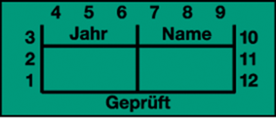 590-00164 HellermannTyton Prüfplaketten, Schilder und Bänder