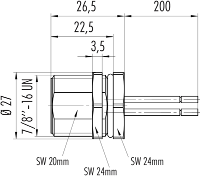 09 2449 100 04 binder Sensor-Actuator Cables Image 2