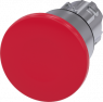 Pilzdrucktaster, unbeleuchtet, rastend, Bund rund, rot, Einbau-Ø 22.3 mm, 3SU1050-1BA20-0AA0