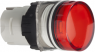 Meldeleuchte, beleuchtbar, Bund rund, rot, Frontring schwarz, Einbau-Ø 16 mm, ZB6AV4