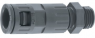 Gerade Schlauchverschraubung, M40, 34.5 mm, Polyamid, IP68/IP69, schwarz, (L) 85 mm