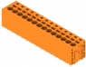 Leiterplattenklemme, 14-polig, RM 5 mm, 0,12-2,5 mm², 20 A, Federklemmanschluss, orange, 1330580000