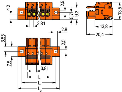 2734-205/031-000 WAGO PCB Connection Systems Image 2