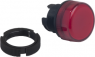 Meldeleuchte, beleuchtbar, Bund rund, rot, Frontring schwarz, Einbau-Ø 22 mm, ZA2BV04