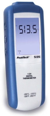 P 5135 PeakTech Thermometer, Anzeigegeräte