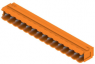 Stiftleiste, 15-polig, RM 5 mm, abgewinkelt, orange, 1580990000