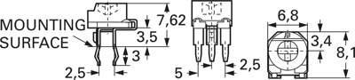 3306P-1-102 Bourns Electronics GmbH Trimmpotentiometer Bild 2