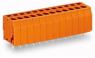 Leiterplattenklemme, 12-polig, RM 5.08 mm, 0,08-2,5 mm², 24 A, Käfigklemme, orange, 739-162