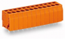 Leiterplattenklemme, 2-polig, RM 5.08 mm, 0,08-2,5 mm², 24 A, Käfigklemme, orange, 739-152