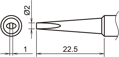 T18-DL2 Hakko Lötspitzen, Entlötspitzen und Heißluftdüsen Bild 2