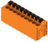 Leiterplattenklemme, 9-polig, RM 5.08 mm, 0,12-2,5 mm², 20 A, Federklemmanschluss, orange, 1331220000