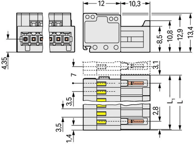 734-304 WAGO PCB Connection Systems Image 2