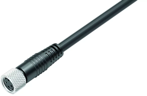 Sensor-Aktor Kabel, M8-Kabeldose, gerade auf offenes Ende, 4-polig, 2 m, PUR, schwarz, 4 A, 77 3506 0000 50004 0200