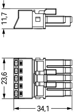 890-205 WAGO Gerätesteckverbinder Bild 2