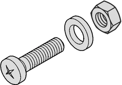 21100-404 SCHROFF Screws, Threaded Rods