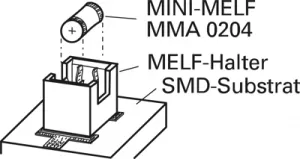 C42408-A26-A1 MELF-HALTER Halbleiterfassungen, Halterungen