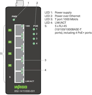 852-1411/000-001 WAGO ETHERNET-Switches Bild 2