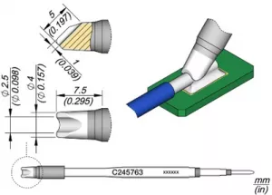 C245763 JBC Soldering tips, desoldering tips and hot air nozzles