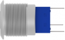 Schalter, 1-polig, silber, beleuchtet (rot/grün), 3 A/250 VAC, Einbau-Ø 19.2 mm, IP67, 2316542-1