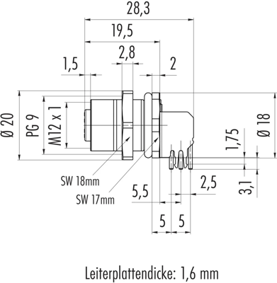 86 0532 1121 00004 binder Sensor-Aktor Rundsteckverbinder Bild 2