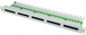 Patchpanel, 25 x RJ45, waagerecht, 1-reihig, (B x H x T) 480 x 44 x 123 mm, lichtgrau, 100007031