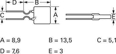 30R135UU Littelfuse Rückstellende PTC-Sicherungen Bild 2