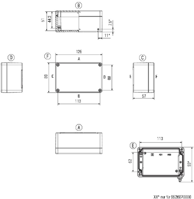 9529150000 Weidmüller General Purpose Enclosures Image 2