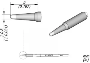 C105107 JBC Lötspitzen, Entlötspitzen und Heißluftdüsen