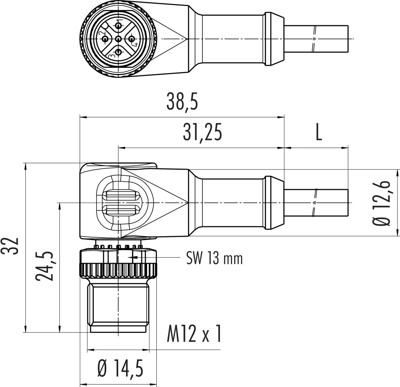 77 3627 0000 50003-0200 binder Sensor-Aktor Kabel Bild 2