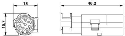 1066082 Phoenix Contact Sensor-Aktor Rundsteckverbinder Bild 2